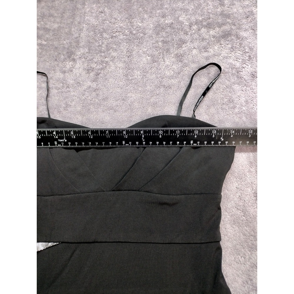City Triangle Size M Black Dress bodycon stretch party dance formal shiny - Picture 9 of 15